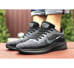 Купить Мужские кроссовки Nike Zoom Lunar 3 черные с серым