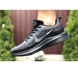 Купить Мужские кроссовки Nike Zoom Lunar 3 черные с серым в Украине