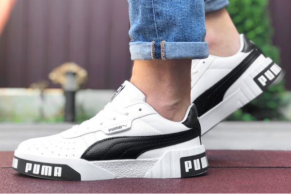 Мужские кроссовки Puma Cali Remix Mn's белые с черным