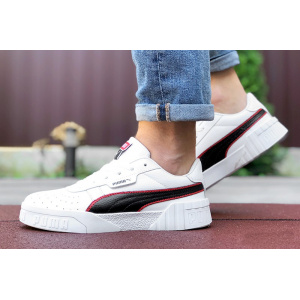 Мужские кроссовки Puma Cali Remix Mn's белые с черным и красным