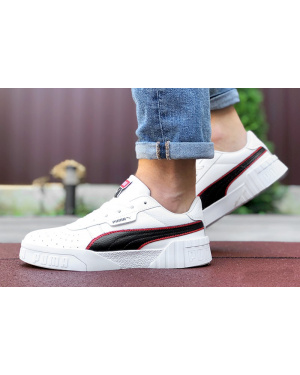 Мужские кроссовки Puma Cali Remix Mn's белые с черным и красным