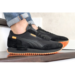 Мужские кроссовки Puma Future Rider черные с оранжевым