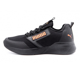 Мужские кроссовки Puma Retaliate Black Gore-Tex черные (black-orange)