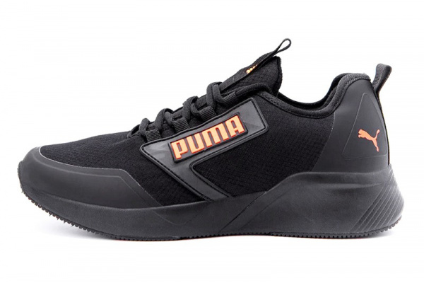 Мужские кроссовки Puma Retaliate Black Gore-Tex черные (black-orange)