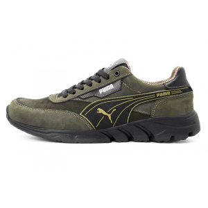 Мужские кроссовки Puma зеленые (dark-green)