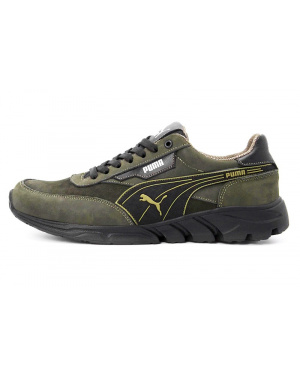 Мужские кроссовки Puma зеленые (dark-green)