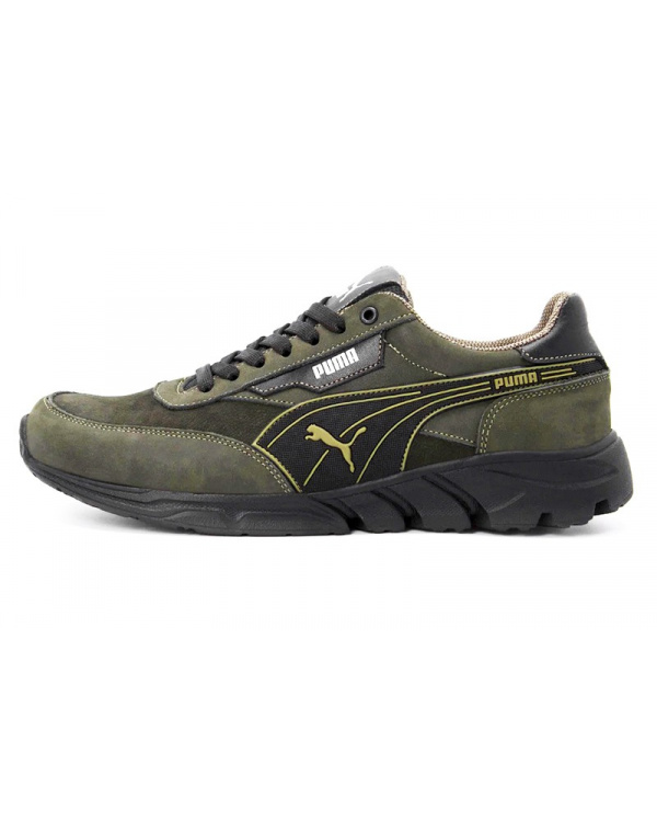 Мужские кроссовки Puma зеленые (dark-green)