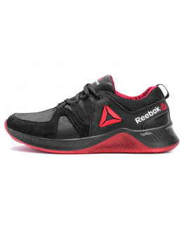 Мужские кроссовки Reebok Flexlight черные с красным (black-red)