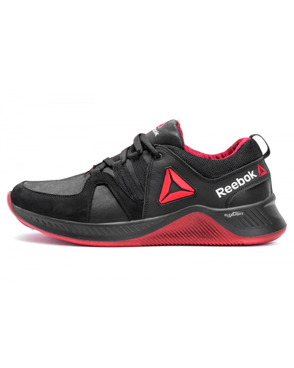Мужские кроссовки Reebok Flexlight черные с красным (black-red)