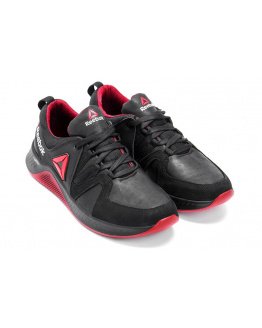 Мужские кроссовки Reebok Flexlight черные с красным (black-red)