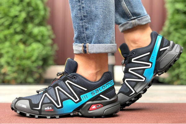 Мужские кроссовки Salomon Speedcross 3 GTX темно-синие