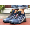 Купить Мужские кроссовки Salomon Speedcross 3 темно-синие с серым
