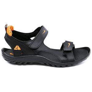 Мужские сандалии Nike черные с оранжевым