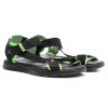 Купить Мужские сандалии Nike черные с зеленым