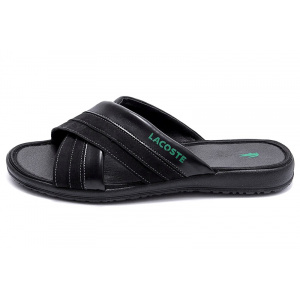 Мужские шлепанцы Lacoste черные