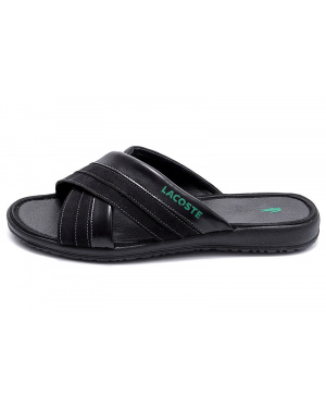 Мужские шлепанцы Lacoste черные