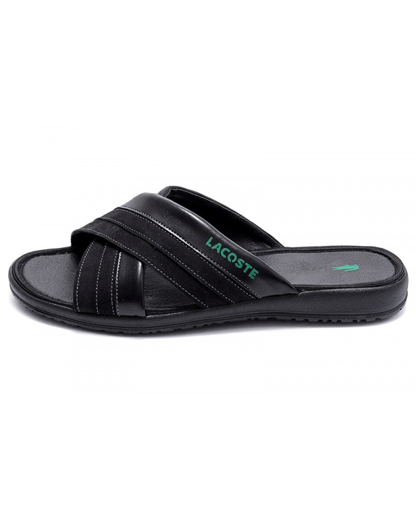 Чоловічі шльопанці Lacoste чорні