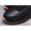 Купить Мужские высокие кроссовки на меху Adidas Iniki Runner High черные с оранжевым