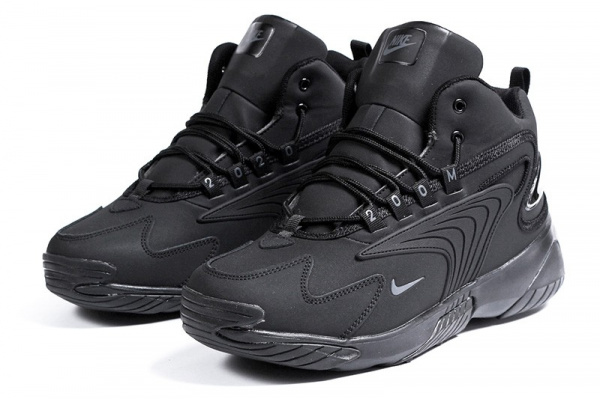 Мужские высокие кроссовки на меху Nike Zoom 2K High черные