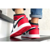 Купить Мужские высокие кроссовки Nike Air Jordan 1 Retro High OG белые с черным (white-black-red)