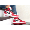 Купить Мужские высокие кроссовки Nike Air Jordan 1 Retro High OG белые с красным (white-red)