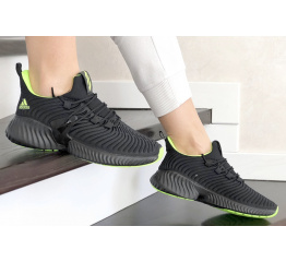 Женские кроссовки Adidas AlphaBOUNCE Instinct черные с неоновым