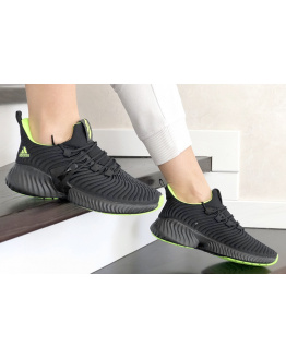 Жіночі кросівки Adidas AlphaBOUNCE Instinct чорні с неоновым