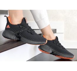 Женские кроссовки Adidas AlphaBOUNCE Instinct черные с оранжевым