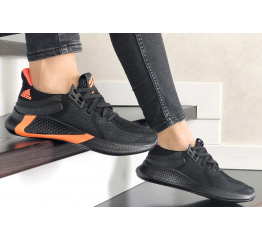 Женские кроссовки Adidas Bounce черные с оранжевым