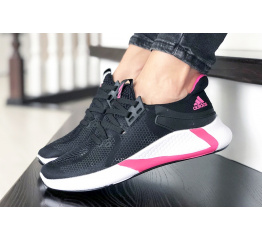 Женские кроссовки Adidas Bounce черные с розовым