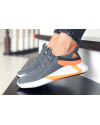 Жіночі кросівки Adidas Bounce темно-сірі з помаранчевим