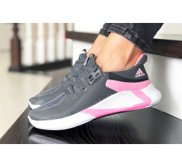 Купить Женские кроссовки Adidas Bounce темно-серые с розовым