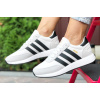 Женские кроссовки Adidas Iniki Runner белые с черным