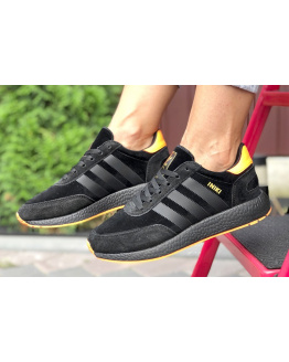 Жіночі кросівки Adidas Iniki Runner чорні з помаранчевим