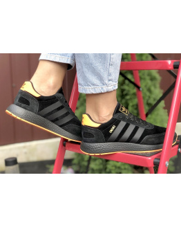 Жіночі кросівки Adidas Iniki Runner чорні з помаранчевим