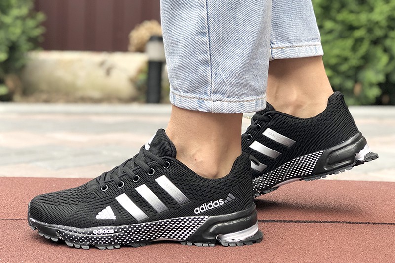 Женские кроссовки Adidas Marathon TR черные с белым - Купить с доставкой по выгодной цене - Aspolo.ua