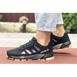 Женские кроссовки Adidas Marathon TR 26 черные с оранжевым