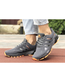 Жіночі кросівки Adidas Marathon TR 26 сірі з помаранчевим