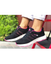 Жіночі кросівки Adidas Neo чорні с малиновым