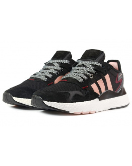 Жіночі кросівки Adidas Nite Jogger BOOST чорні з рожевим