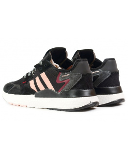 Жіночі кросівки Adidas Nite Jogger BOOST чорні з рожевим