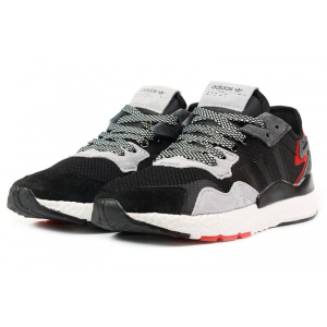 Женские кроссовки Adidas Nite Jogger BOOST черные с серым