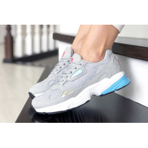 Жіночі кросівки Adidas Originals Falcon сірі з білим