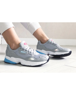 Жіночі кросівки Adidas Originals Falcon сірі з білим