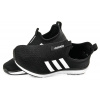 Купить Женские кроссовки Adidas Slip-on черные с белым
