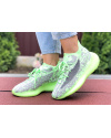 Жіночі кросівки Adidas Yeezy Boost 380 зелені з сірим