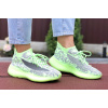 Купить Женские кроссовки Adidas Yeezy Boost 380 зеленые с серым