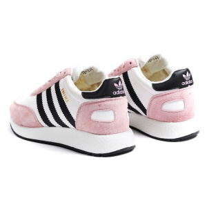 Купить Жіночі кросівки зимові Adidas Iniki Runner рожеві з білим в Украине