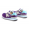 Купить Женские кроссовки New Balance 574 фиолетовые с голубым