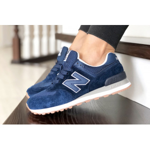 Жіночі кросівки New Balance 574 темно-сині